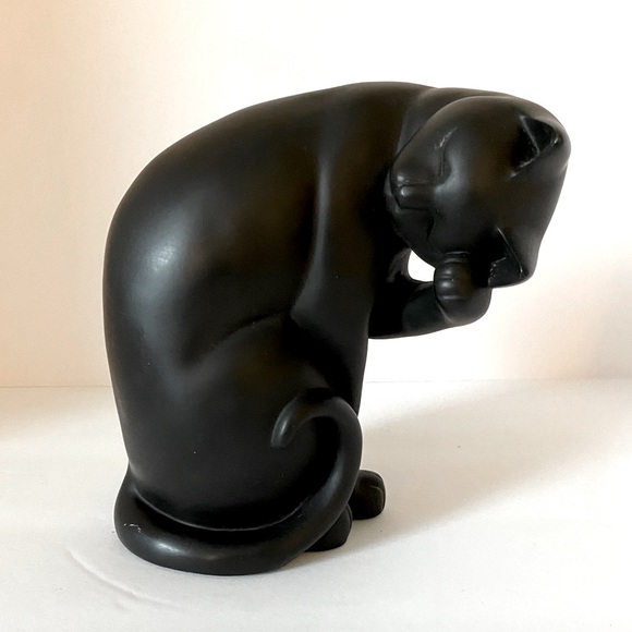 Other - Vintage Artist Signed Black Cat Figurine